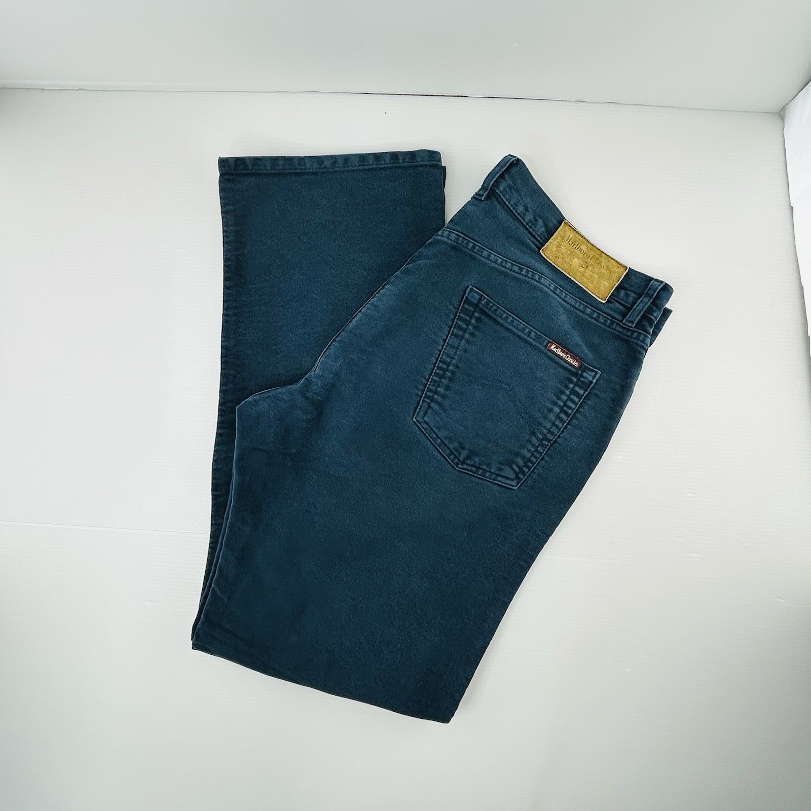 Marlboro Classics Jeans W36 L32 Navy Mens Straight Denim MCS