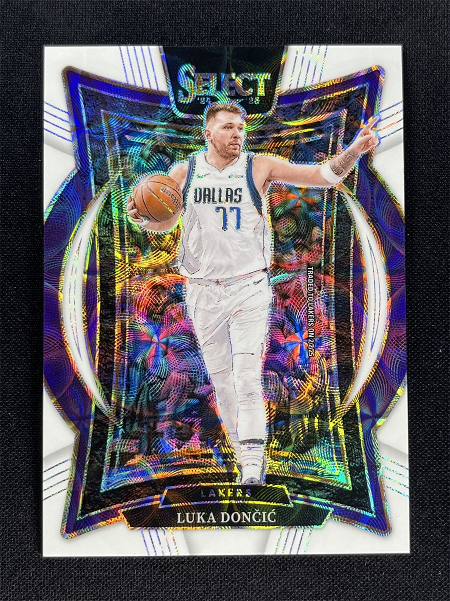 2024-25 Panini Select Basketball Luka Doncic #56 Concourse White Scope Prizm /35