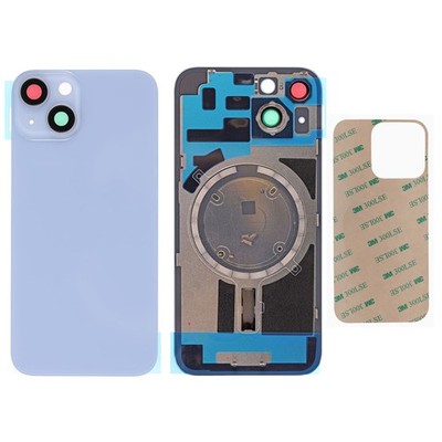 OEM iPhone 14 Akkudeckel Backcover Rückseite Glas Blau