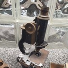 Antique Bausch & Lomb Optical Co Microscope  beautiful old Wooden Storage Box — photo 2