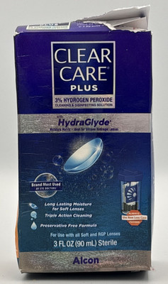 Clear Care Plus Cleaning & Disinfecting Lens Solution Hydraglyde Sterile 3oz