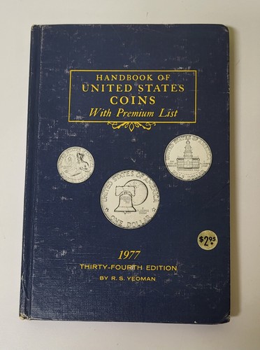 1977 Blue Book "Handbook of United States Coins" 34th Edition