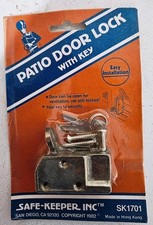 SAFE KEEPER INC PATIO DOOR LOCK WITH KEY SK1701 EASY INSTALLATION - NIP