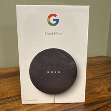 Google Nest Mini 2nd Generation Smart Speaker - Charcoal - New & Sealed