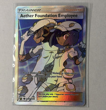 The Pokémon Company Aether Foundation Employee SV81/SV94 Shiny Holo EN LP on eBay