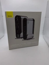 BASEUS UNIONJOY 17-PORT THREE-SCREEN TYPE-C HUB ADAPTER (50333) b628