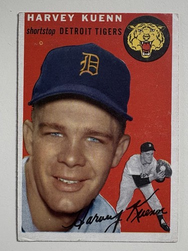 Harvey Kuenn [Gray Back] #25 1954 Topps card