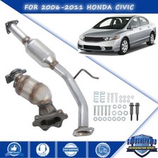 2pcs Catalytic Converter Set For Honda Civic 1.3l Hybrid Sedan 4-door 2006-2011