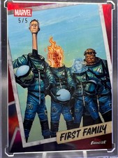 2026 Topps Finest Fantastic Four Marvel First Family Red Wave /5 SSP 