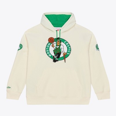 Men's Mitchell & Ness Cream Boston Celtics Hardwood Classics Chainstitch Premium