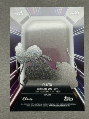 2026 Topps Disney Neon PLUTO #NPL-20 Neon Lights PETG SP Acetate