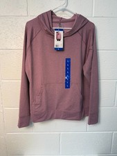 NWT Danskin Women's Melange Hoodie Pullover Lightweight Size L - Dusty Orchid