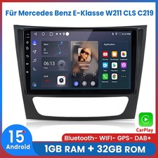 Für Mercedes Benz E-Klasse W211 CLS C219 Android15 Autoradio Carplay GPS Navi FM Für Mercedes Benz E-Klasse W211 CLS C219 Android15 Autoradio Carplay GPS Navi FM