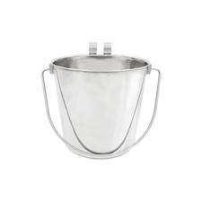 Fuzzy Puppy Flat Sided Pail with Dual Hooks, Snugly Fit On Dog, Cat and Critt...