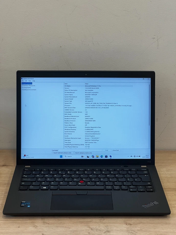 Lenovo ThinkPad X13 G2 · i5-1135G7 · 16GB · 256GB, photo 2 of 5