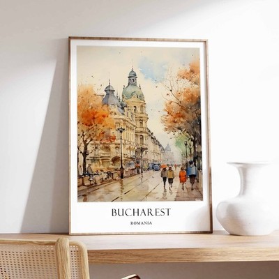 8_Bukarest Poster, Rumänien Poster, Bukarest Reisen, Rumänien Reisen, Ost EU
