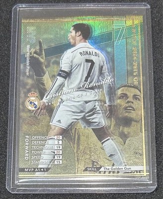 WCCF ATLE クリロナ mvp ゴールデンガン Cristiano Ronaldo WCCF MVP Golden Gun Real Madrid Card | eBay