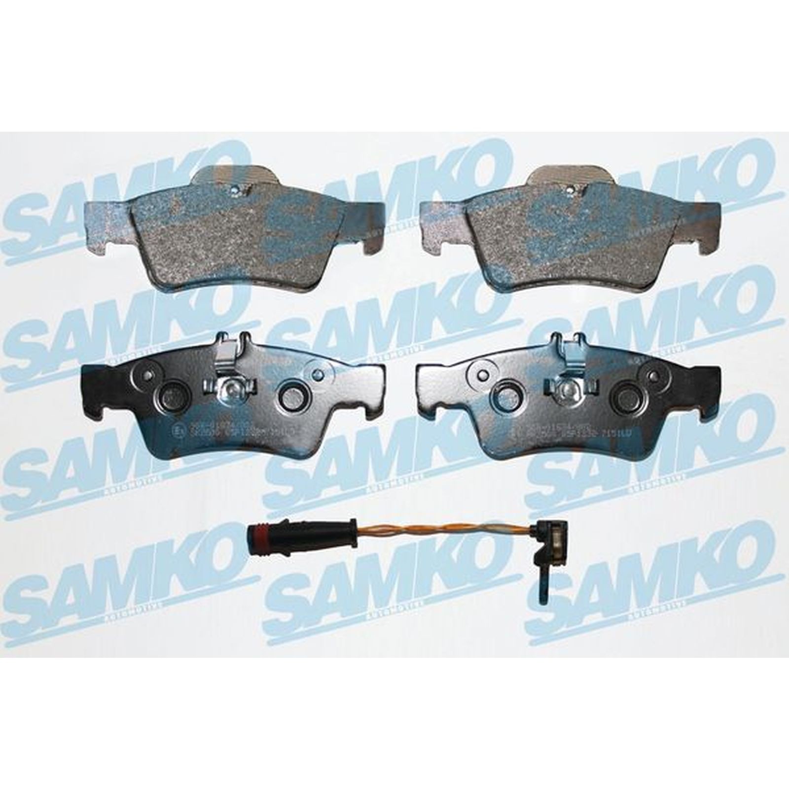 1x ORIGINAL® SAMKO Bremsbelagsatz, Scheibenbremse Hinten für Mercedes-Benz