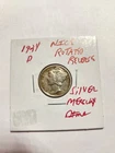 1924 D NICE ROTATED REVERSE 90% SILVER MERCURY DIME