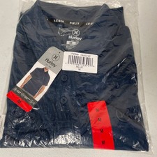 HURLEY Mens Stretch Moisture Wicking Performance Golf Polo Shirt MEDIUM BLUE UPF