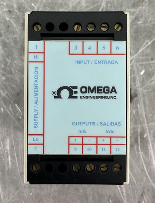OMEGA CCT-20-0/100 SIGNAL CONDITIONER DIN RAIL 115VAC 50/60Hz 4/20mA