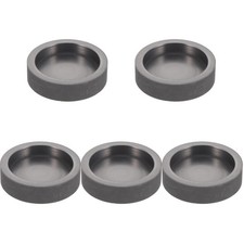 Paquete de 5 moldes de lingote de grafito para fundición de metal: plato de fundición de crisol redondo...