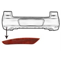 VAN Wezel RüCkstrahler Reflektor Links Passend FüR VW Golf VI 5K1