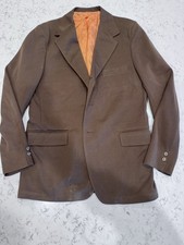 SEARS The Men's Store Vintage Blazer Men 42R Retro Brown Jacket 70s