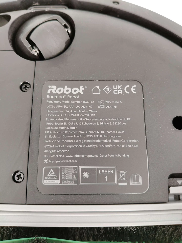 Robot aspirador y fregador IROBOT Roomba 105 Combo, 7000 Pa, negro  - Imagen 4 de 4