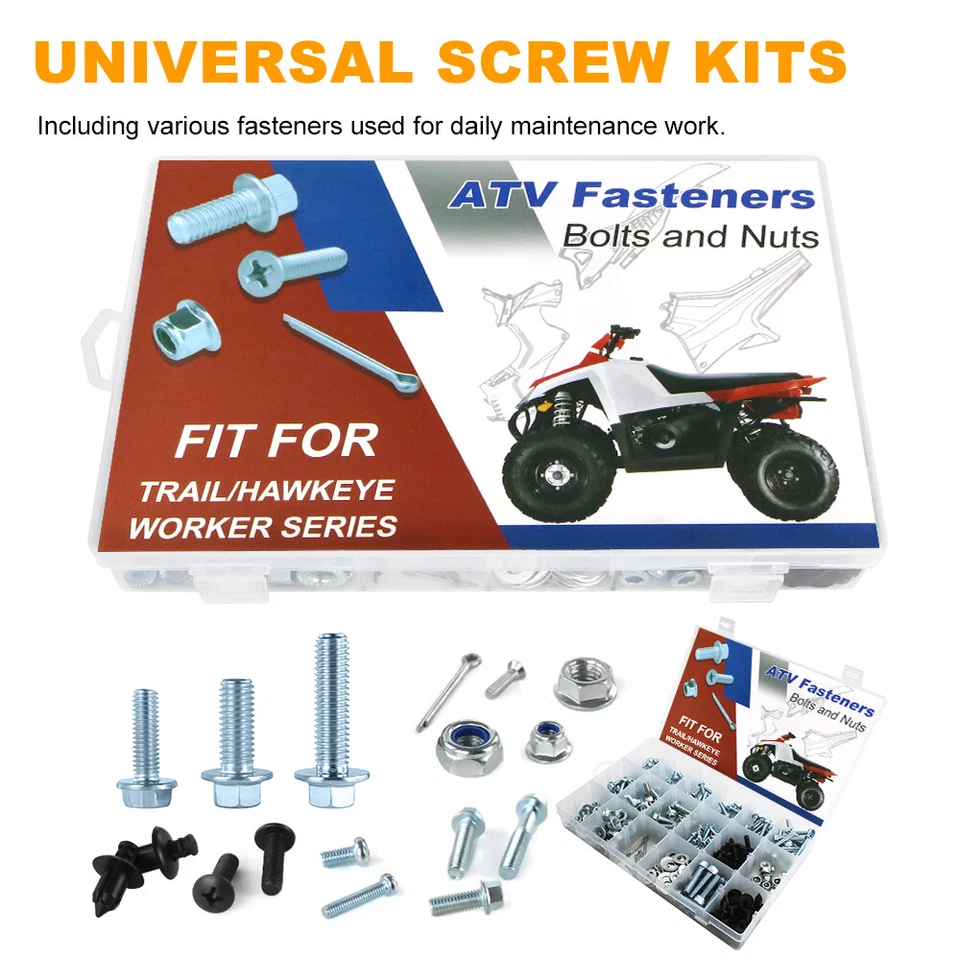 Комплект пластиковых крепежных болтов 330 шт подходит для POLARIS TRACK BLAZER 250/330/400 - Изображение 3 из 4