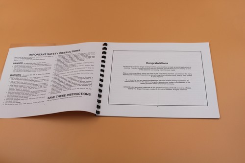 Singer 4411 Owners Instruction Manual 30 Pages With Clear Protective Covers - Picture 5 of 7
