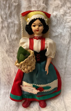 Rare Find 1960's Lela Creazioni Handmade Italian 6.5 “ Girl Doll Rome Italy