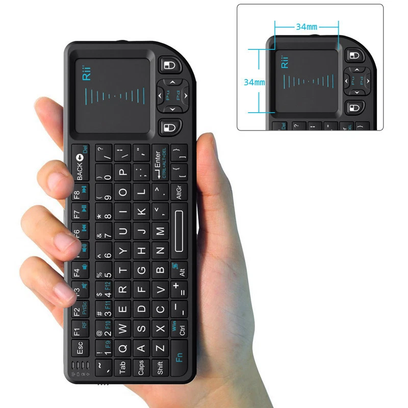Genuino NUEVO Mini Teclado Inalámbrico Rii X1 2.4Ghz para PC Smart TV Raspberry Pi Foto 4 de 4