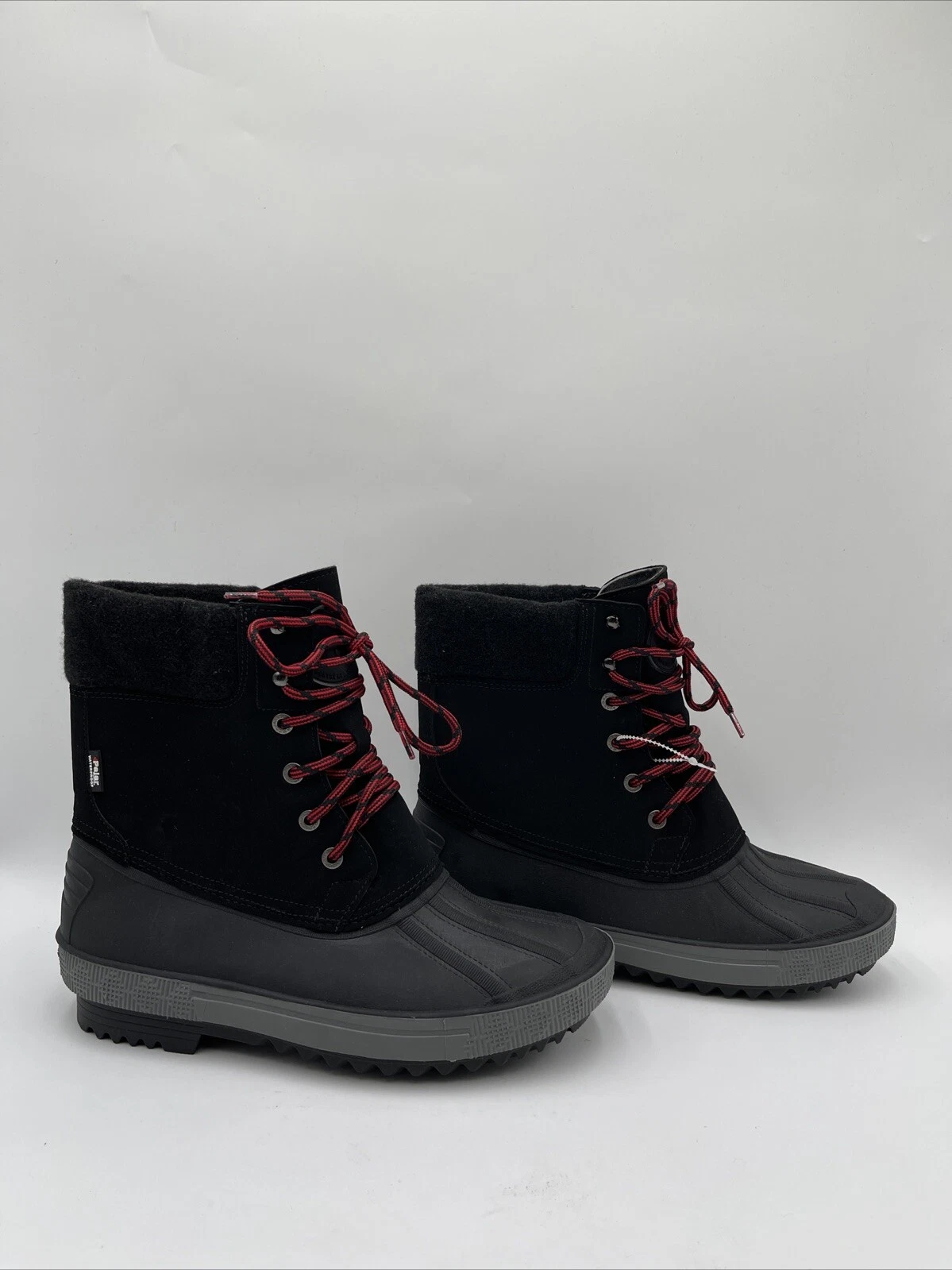 Pajar Men's Tomy Faux Shearling Duck Boots Black Size 10M/43