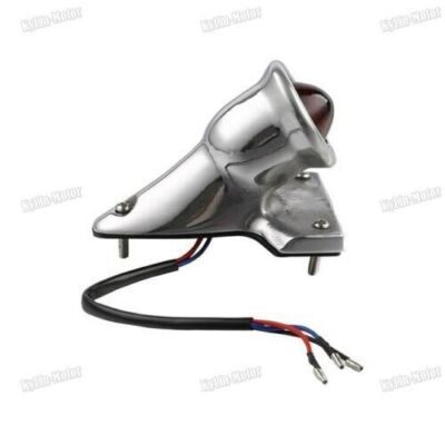12V Chrome Vintage Style Brake Tail Light for Harley Bobber