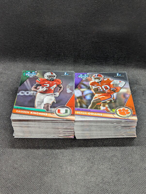 2023 Bowman Chrome U Football 1st Bowman Chrome Rookie Cards -YOU PICK QTY DISC