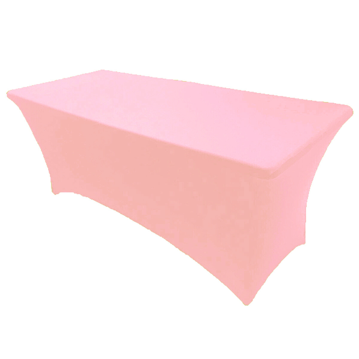 4' ft x 2.5'ft Spandex Fitted Stretch Tablecloth Table Cover Wedding Pink