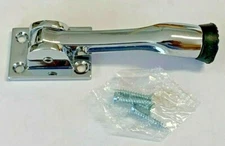 Prime-Line MP4537 Zinc 4" Door Holder Chrome-Plated Finish Drop Down Heavy Duty