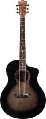 Washburn VITE S9V Bella Tono Studio Cutaway Acoustic Electric Guitar. Gloss C...