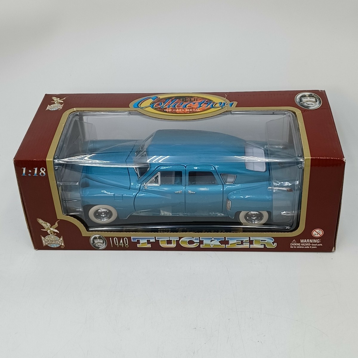 1948 Tucker ダイキャストモデル 1948 TUCKER TORPEDO BLUE 1:18 SCALE BY ROAD SIGNATURE 92268