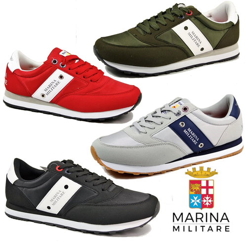 Scarpe sneakers uomo MARINA MILITARE grigio 42 blu 40 rosso 45 MEMORY  OUTLET | eBay
