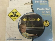 Shade Vintage 1986 Safety 1st Sunshade 2-Pack Removable Reusable Vinyl Sunscreen