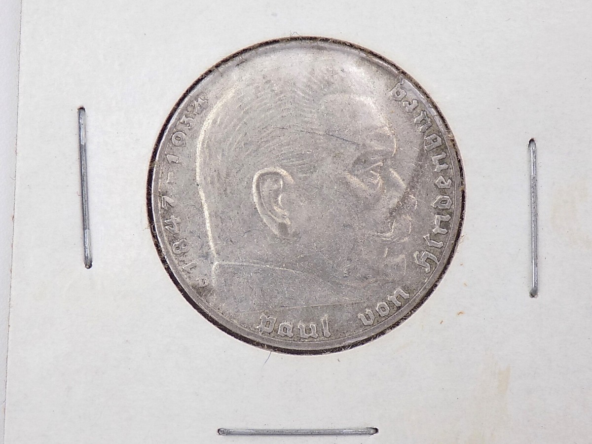 Germany silver サーバー 1938-D Third Reich Germany 2 Marks Silver Coin | eBay