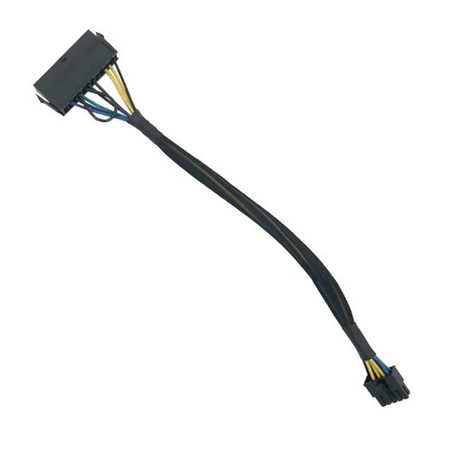 24-Pin auf 10-Pin Adapterkabel ATX PSU Hauptstromversorgungskabel Geflochte7213 - Photo 4/6