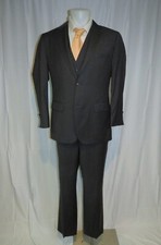 Hugo Boss James4 Super 100 Recent Gray Stripe Three Piece Two Button Suit 40R
