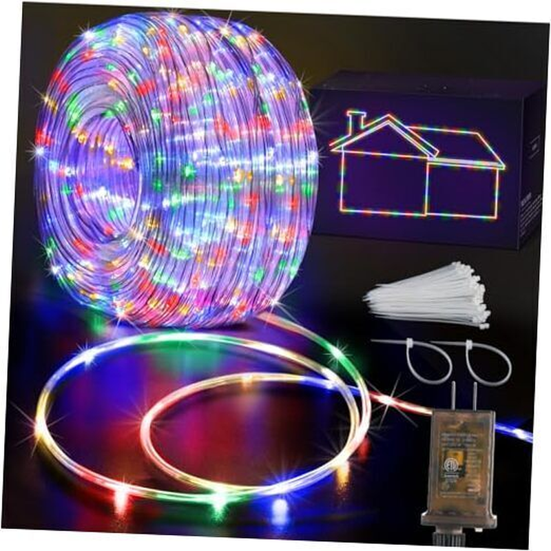 328FT Rope Lights Outdoor Indoor,1000Led String 328FT 1000LED Multicolor