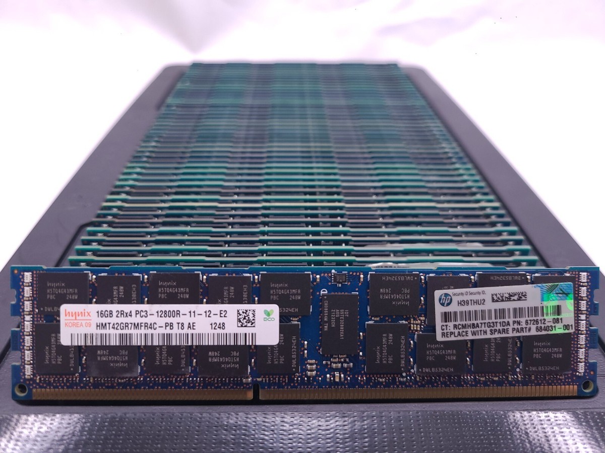 LOT 50 MAJOR BRANDS 16GB 2Rx4 DDR3 PC3-12800R 1600MHz ECC LOT 50 MAJOR BRANDS 16GB 2Rx4 DDR3 PC3-12800R 1600MHz ECC