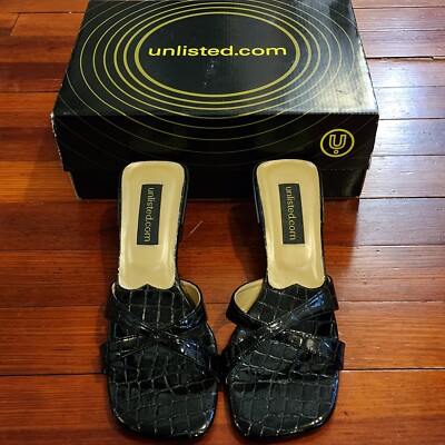 Unlisted 7.5 black UNLISTED KENNETH COLE 7.5M BLACK Top Shelf PU BOOTS Shoes  main image 2