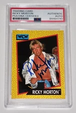 RICKY MORTON AUTOGRAPHED 1991 IMPEL #97 TRADING CARD (PSA DNA) - WWE / WCW!