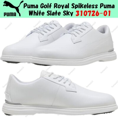 Puma Golf Royal Spikeless Puma White Slate Sky 310726-01 Men's Size